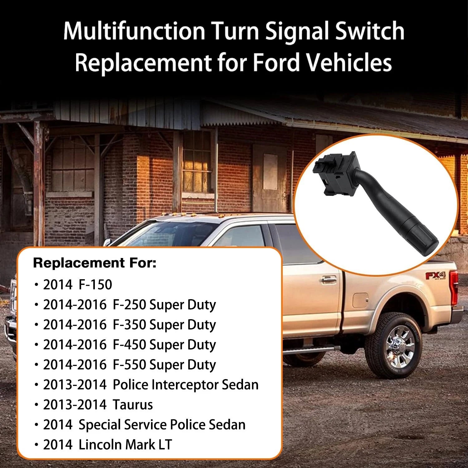 Turn Signal Wiper Switch for Ford F150 F250 F350 F450 F550 Taurus (2013–2016)