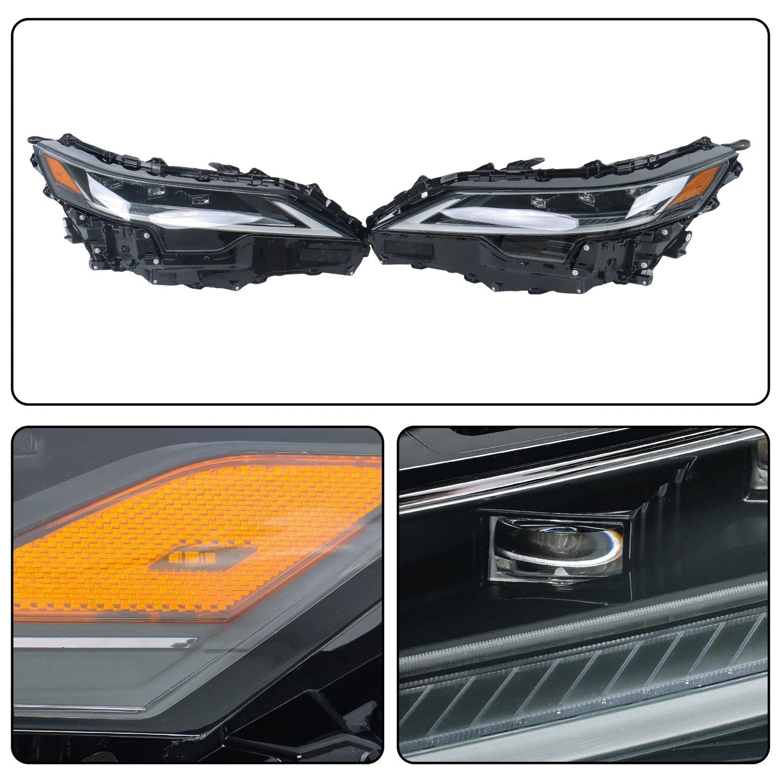 Set of 2 LED Headlights for Lexus RX350 RX350h RX450h RX500 (2023–2025)