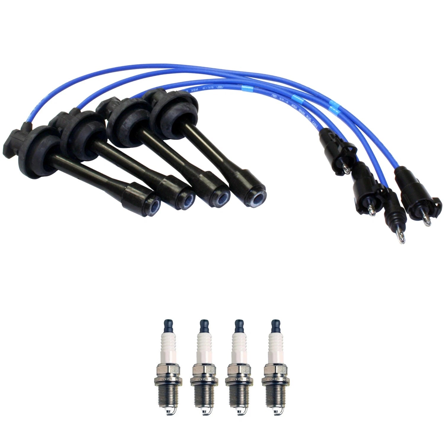 NGK Wire Set & Denso Spark Plugs Kit for Chevrolet Prizm (1998–1999)