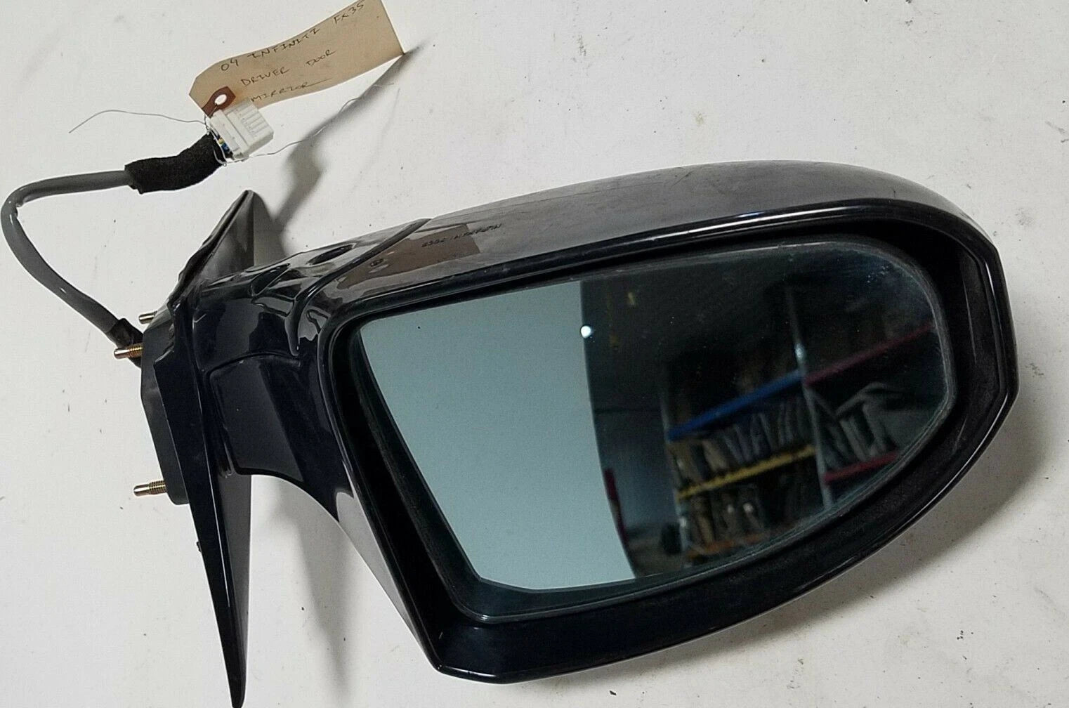 Driver Side View Mirror for Infiniti FX35 (2003–2005) Power Nonheated Black