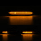 2X Dynamic Smoke Parking Lights Side Marker Lamps for Toyota Highlander (2007–2013)
