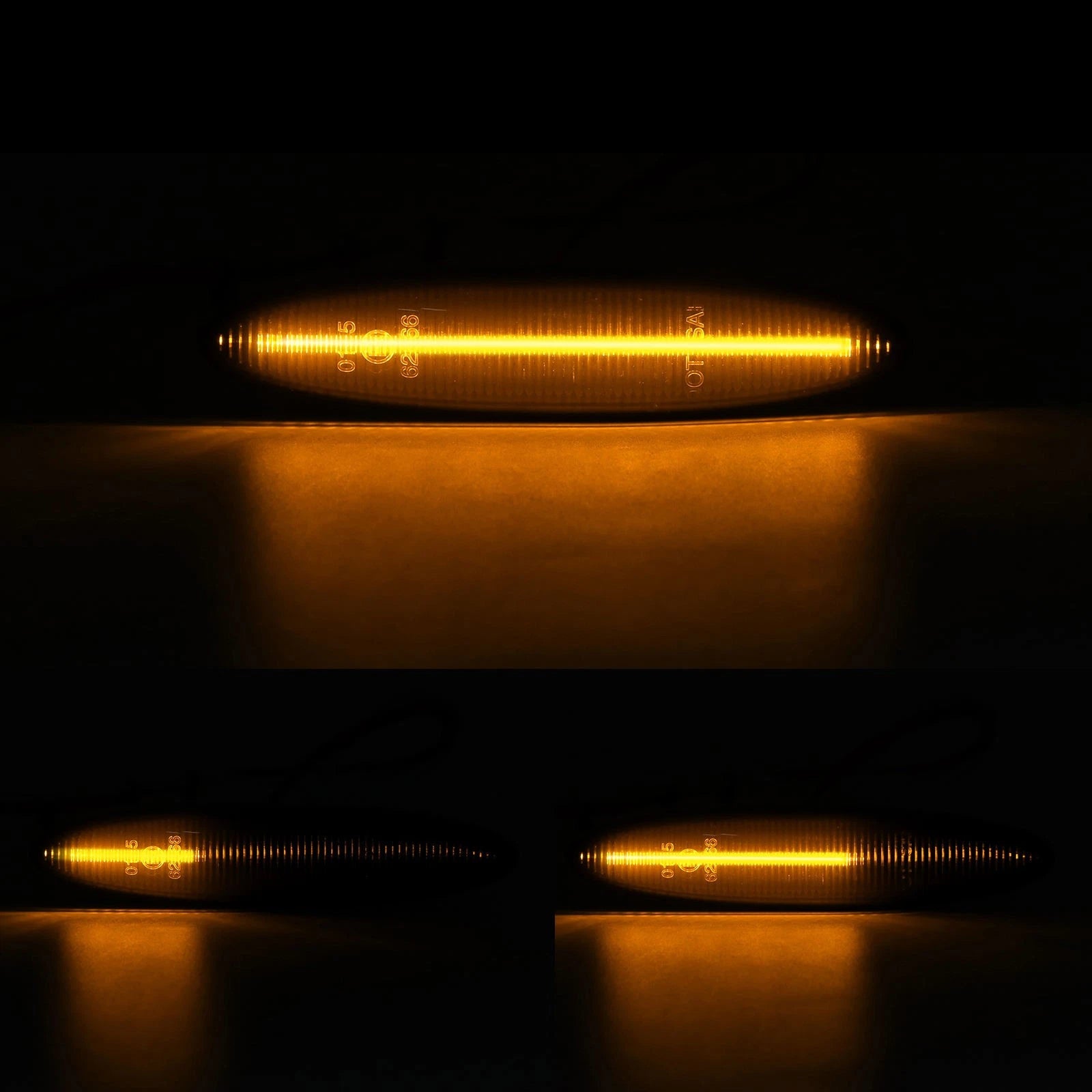 2X Dynamic Smoke Parking Lights Side Marker Lamps for Toyota Highlander (2007–2013)