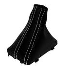 Automatic Shift Boot for Audi Q7 (2007–2015) Carbon Fiber White Stitch