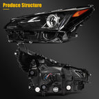 Left Driver Side LED Headlight for Lexus NX300 NX300h (2018–2021)
