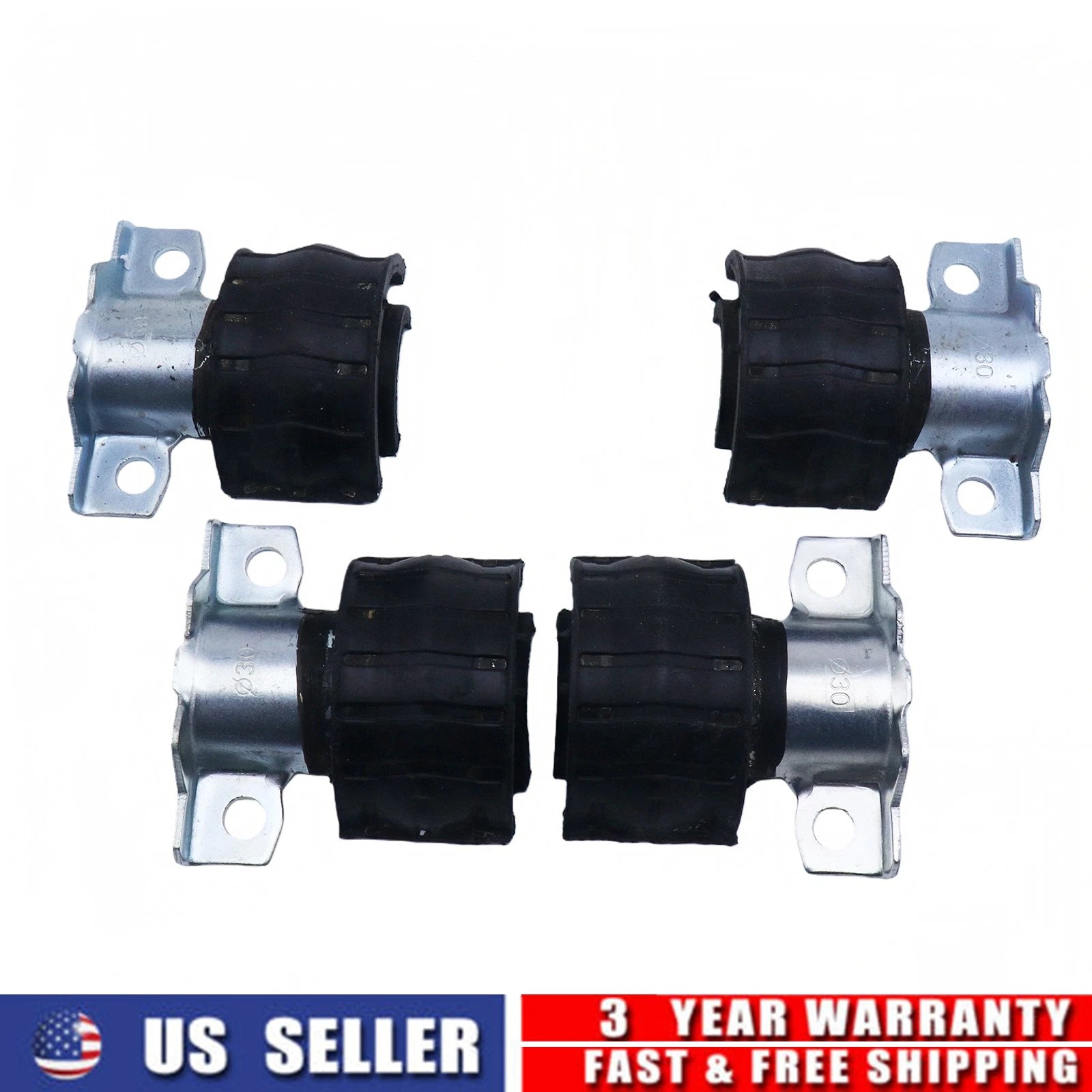 Set of 4 Front Sway Bar Bushings for Mercedes-Benz GL450 (2007–2012) 1643231185