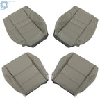 Set of 2 Gray Leather Seat Covers for Honda Accord (2008–2012)