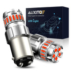 2X AUXITO 1157 2057 Red LED Stop Turn Signal Brake Tail Light Bulbs BAY15D for
