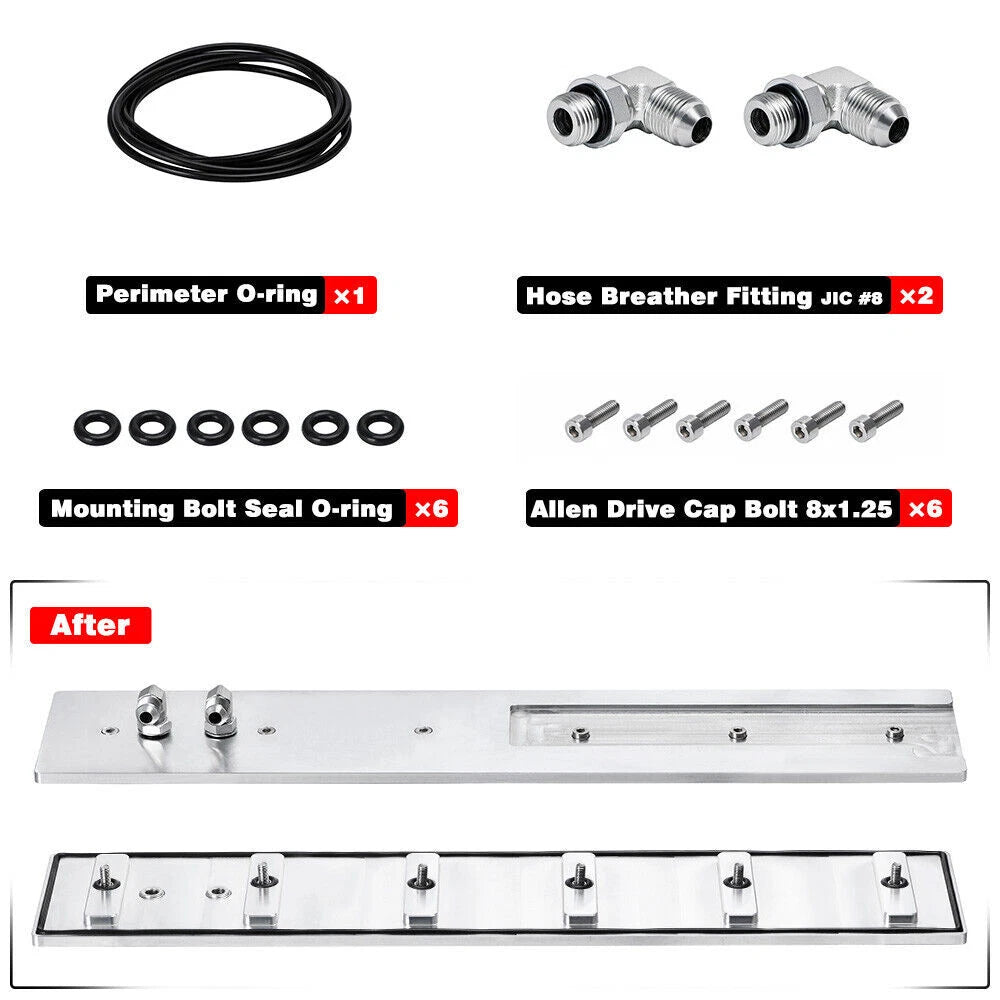 Aluminum Billet Tappet Cover Kit for Dodge Ram 5.9L 12v 24v (1989–2002)