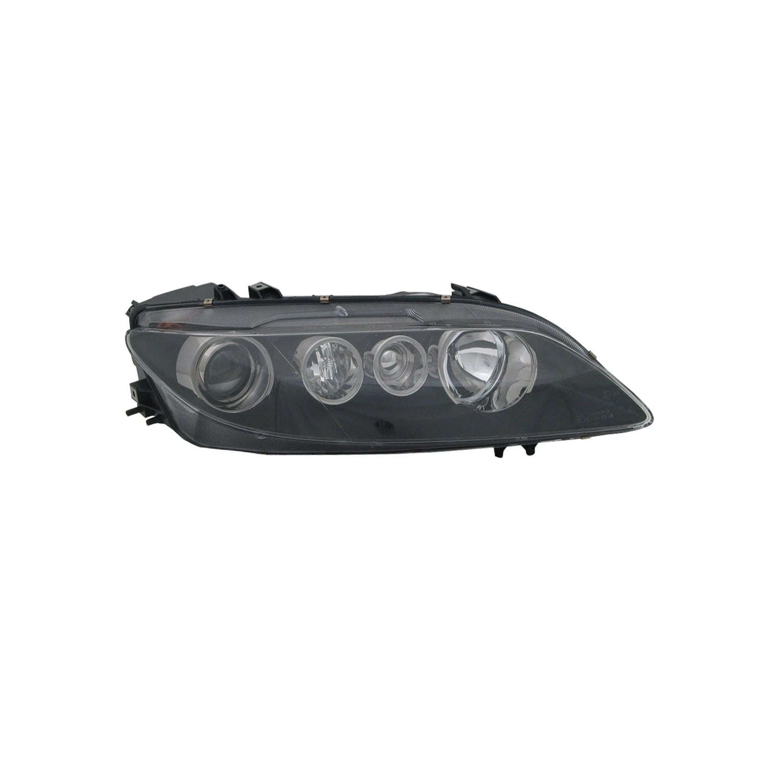 Passenger Side Halogen Headlight Lens Housing Clear Black Bezel for Toyota