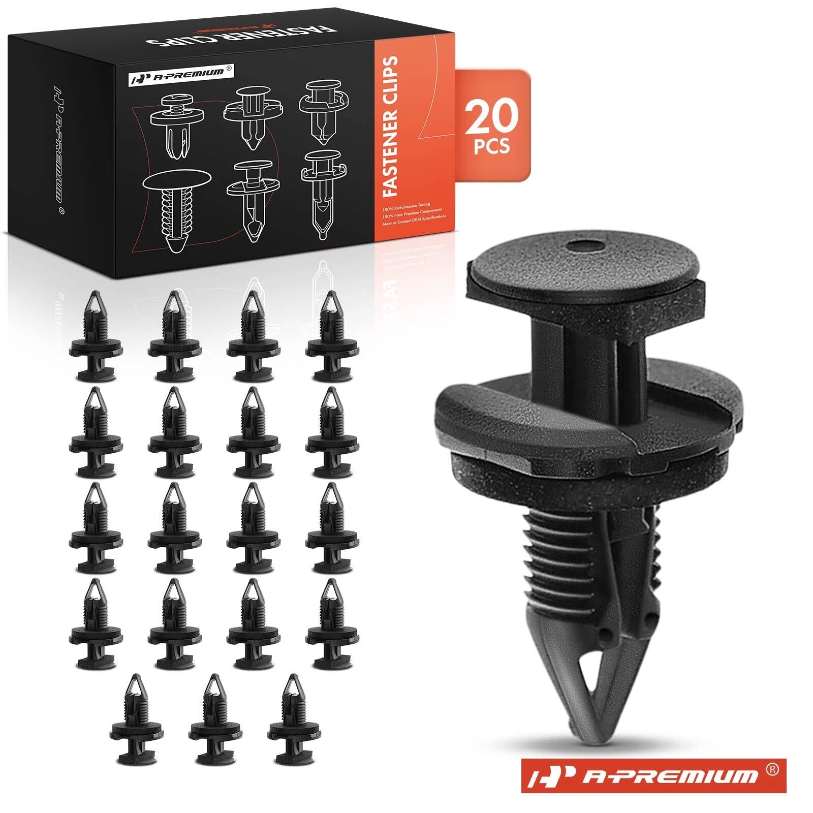 20x Bumper Pillar Push-Type Retainer Clips for Jeep Renegade (2015–2023)
