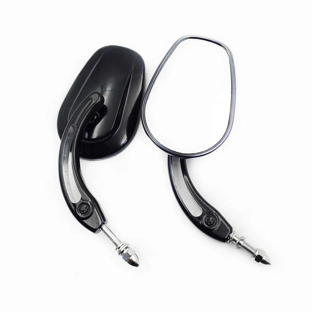 Chrome Big Side Mirrors for Harley Low Rider SuperLow Iron 883 1200 (2014–2023)