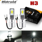 2X H3 Yellow LED Fog Light Bulbs for AUXITO (3000K)