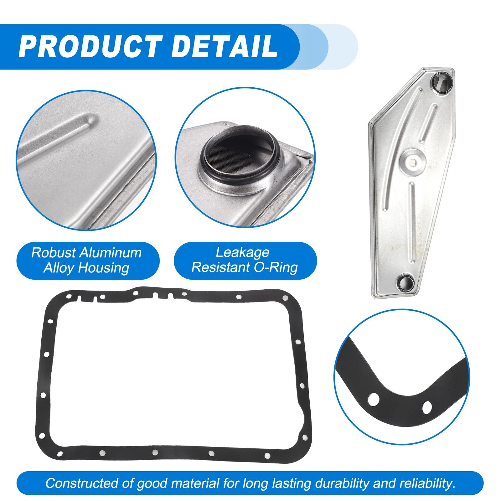 A4LD-E Transmission Filter Oil Pan Gasket Kit for Ford (E6TZ7A098A)