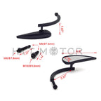Teardrop Rad II Rearview Mirror for Harley Street Sportster