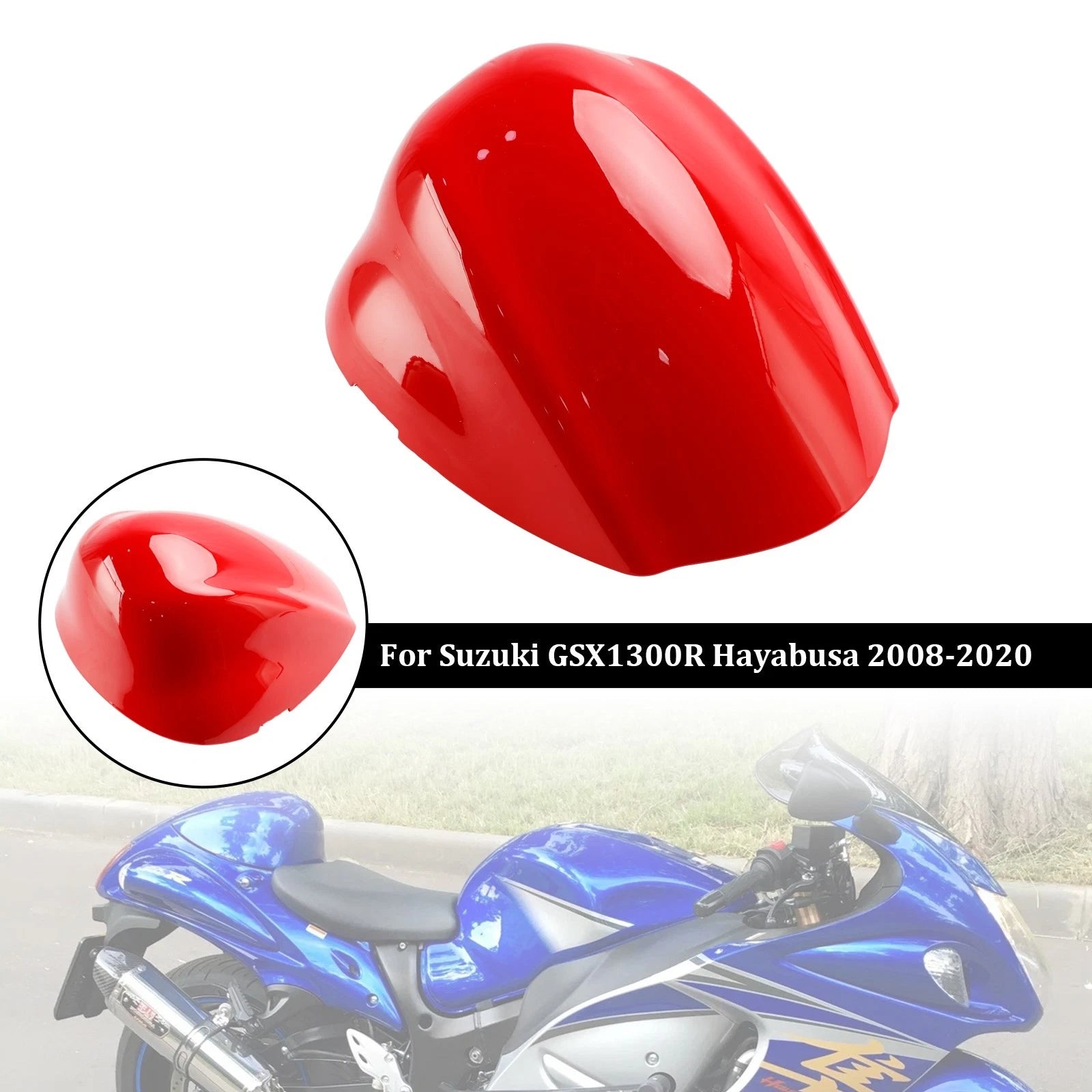 Rear Seat Fairing Cover for Suzuki GSX1300R GSX-R1300 Hayabusa (2008–2020) Red