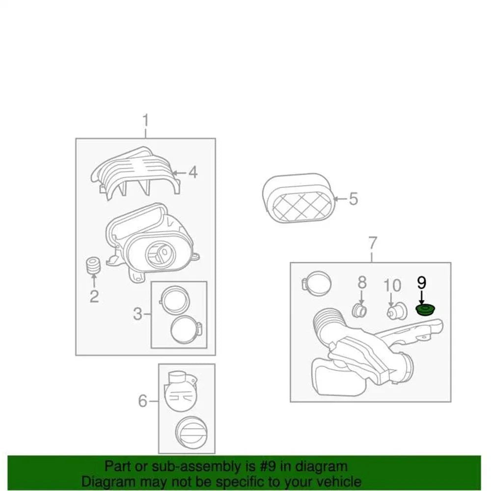 Air Intake Grommet for Chevrolet Silverado, GMC Sierra (2007-2013)
