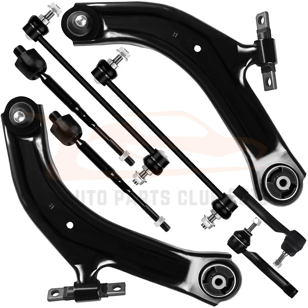 Set of 8 Steering Tie Rod Control Arms for Nissan Sentra (2007–2012)