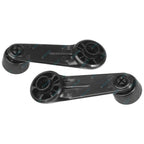 Front or Rear Black Window Crank Handles Pair for Hilux LN65 YN65 YN67 83~88