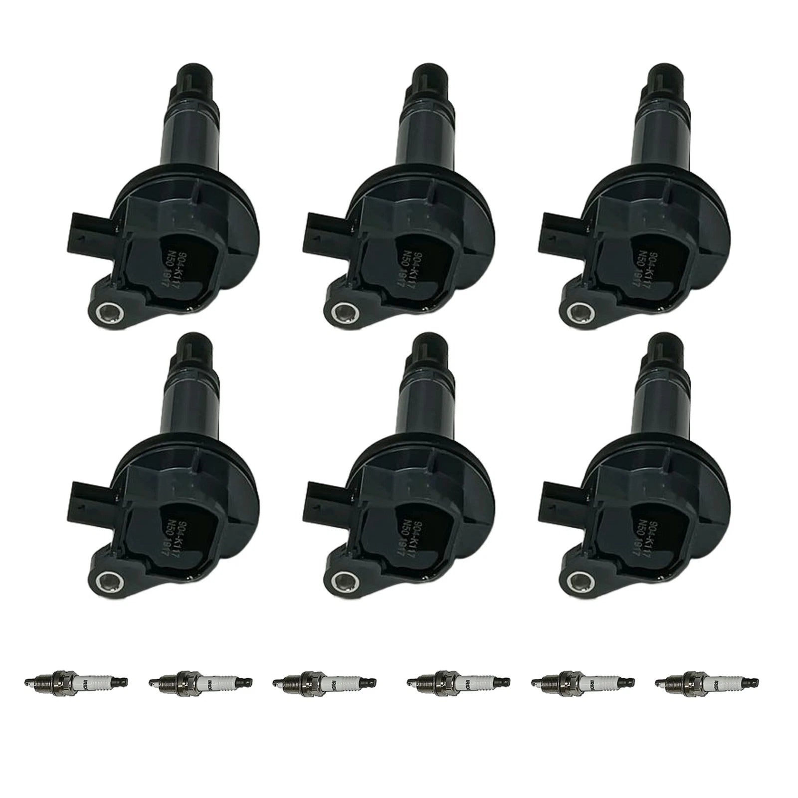 6X Ignition Coil & Spark Plug for Ford Mustang MKX Taurus (2017–2018)
