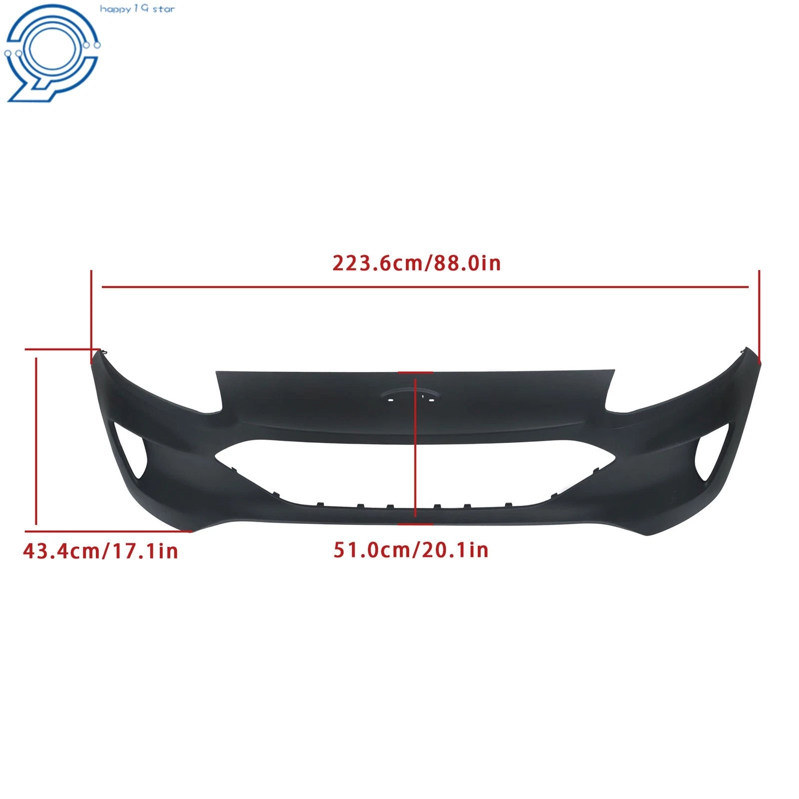 Front Bumper Cover for Ford Escape (2020-2022) W/O Sensor Holes
