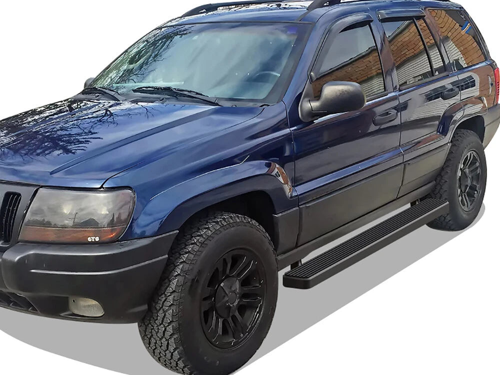 5-Inch Matte Black Running Boards for Jeep Grand Cherokee (1999-2004)