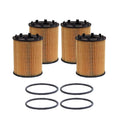 Set of 4 Engine Oil Filters for Dodge Fiat Jeep 1.4L L4 (2011–2019)