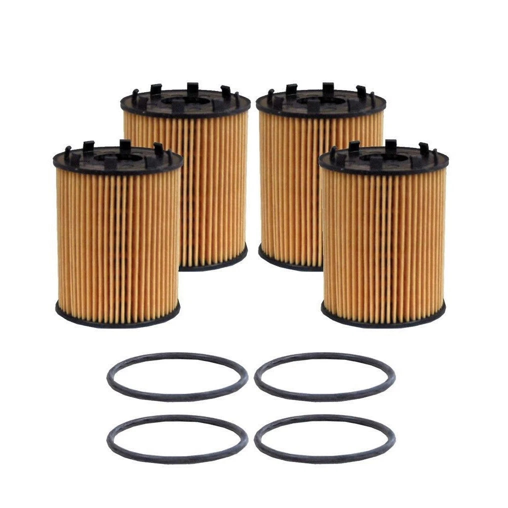 Set of 4 Engine Oil Filters for Dodge Fiat Jeep 1.4L L4 (2011–2019)