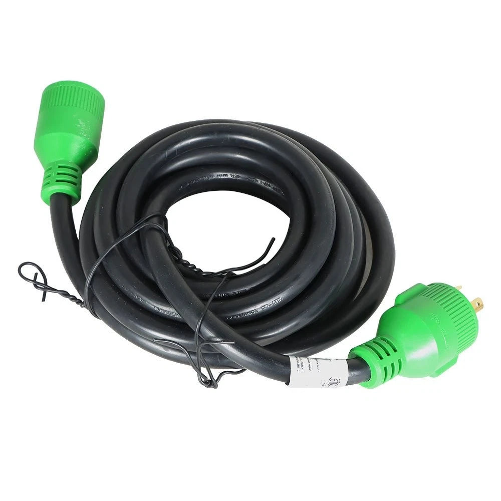 4 Prong 30 Amp Generator Extension Cord NEMA L14-30P to L14-30R (15ft)
