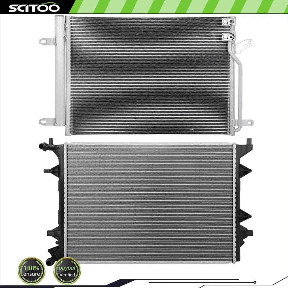 Radiator and A/C Condenser Kit for Volkswagen Jetta (2013–2015)