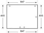 Rear Glass for Case International 955XL 1055XL 1255XL 1455XL 856XL 956XL 1056XL