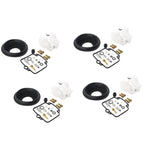 4X Carburetor Repair Kit Float Diaphragm for Suzuki GSXR1100 (1986–1998)