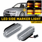 LED Clear Lens Sequential Turn Signal Side Light Lamp for VW Golf Jetta Bora (1999–2005)