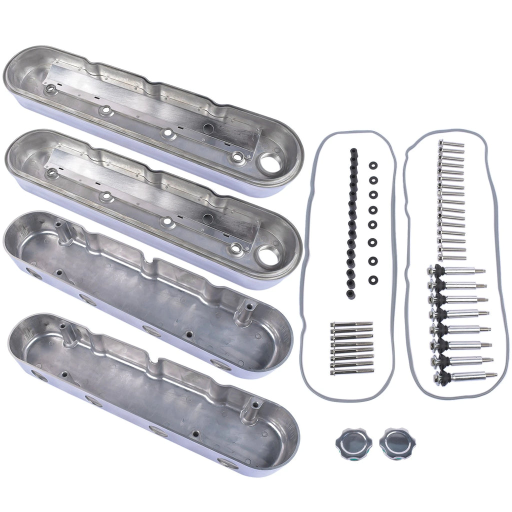 Polished Aluminum Valve Covers for GM LS1 LS2 LS3 LS6 LS7 (1997–2023)
