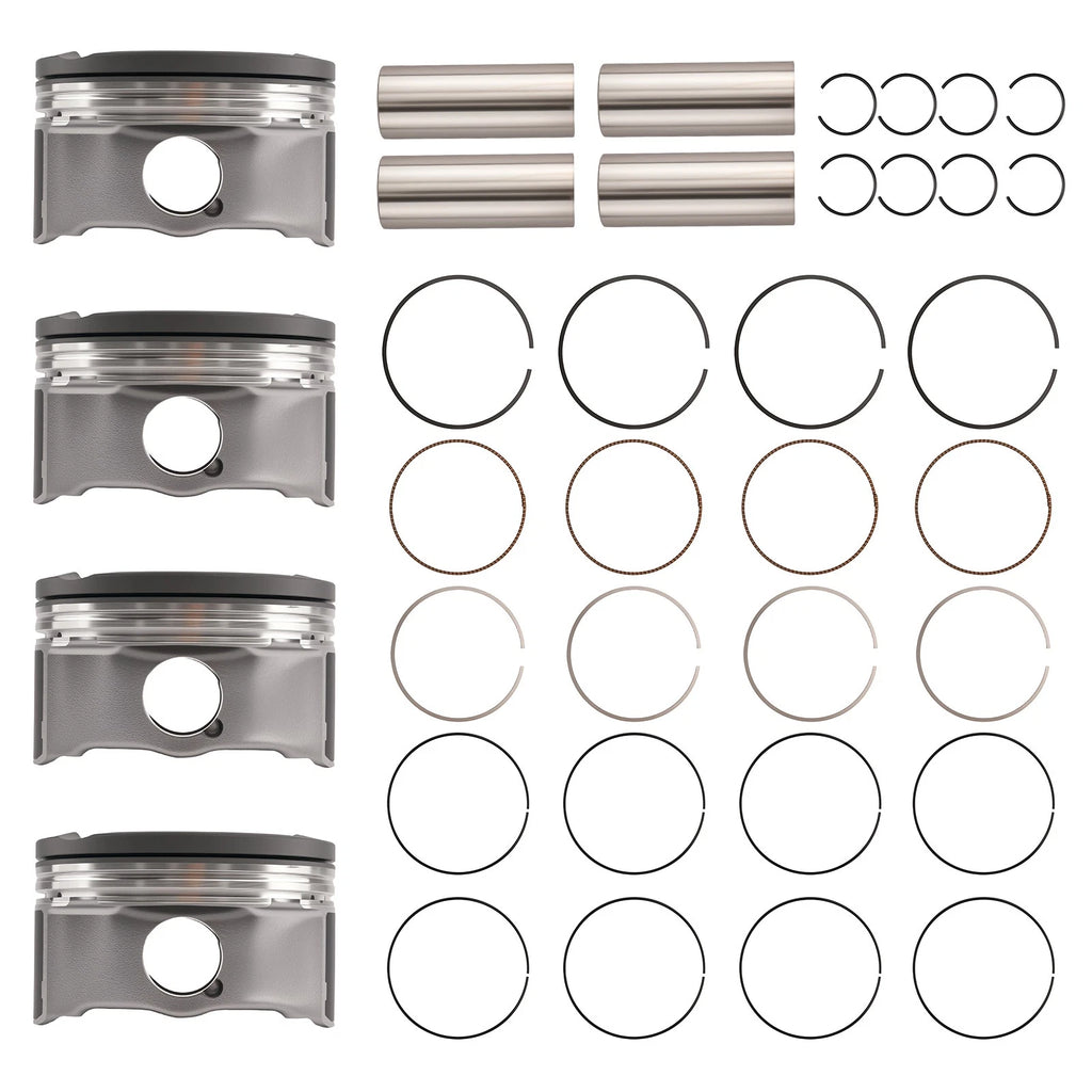 Piston Set with Rings for Scion tC xB Toyota Matrix 2.4L (2007-2013)