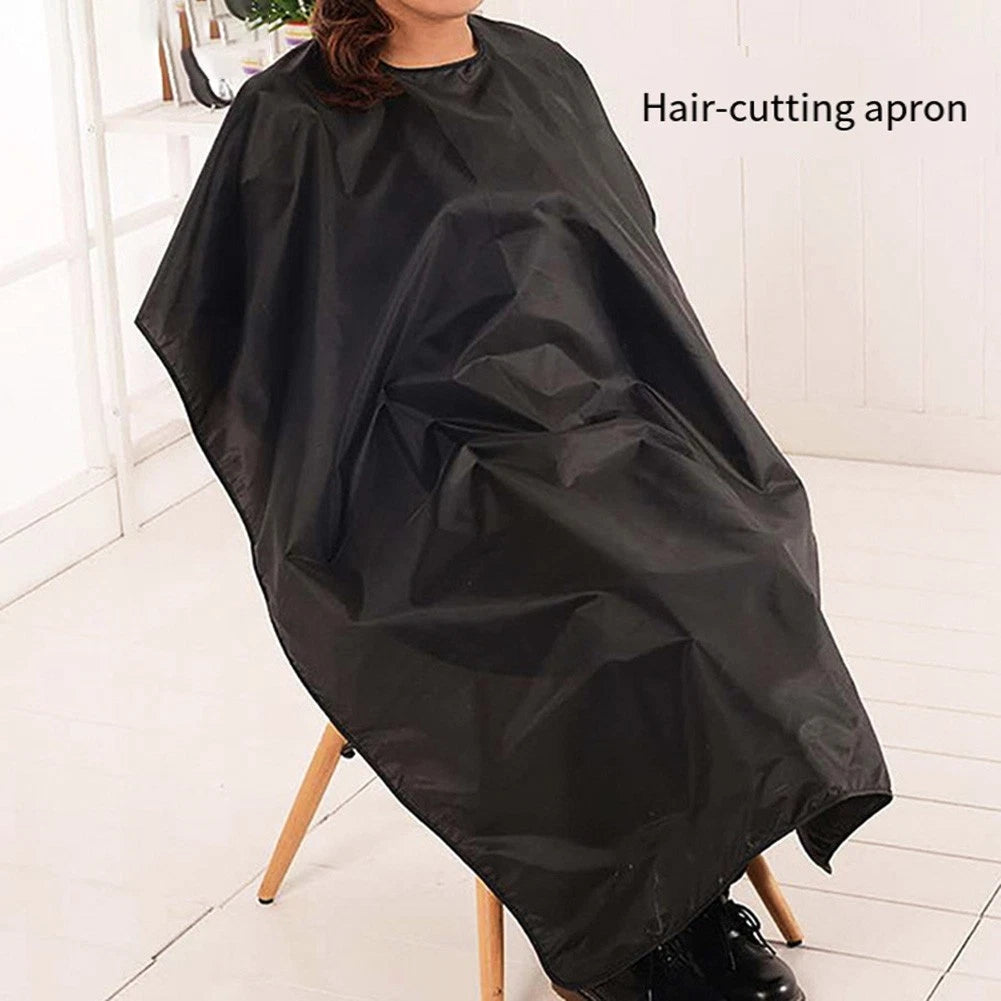 Waterproof Hair Cape for Salon Protection (140x90cm) - Black
