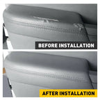 Set of 4 Leather Armrest Covers for Honda Pilot (2009–2015) Gray