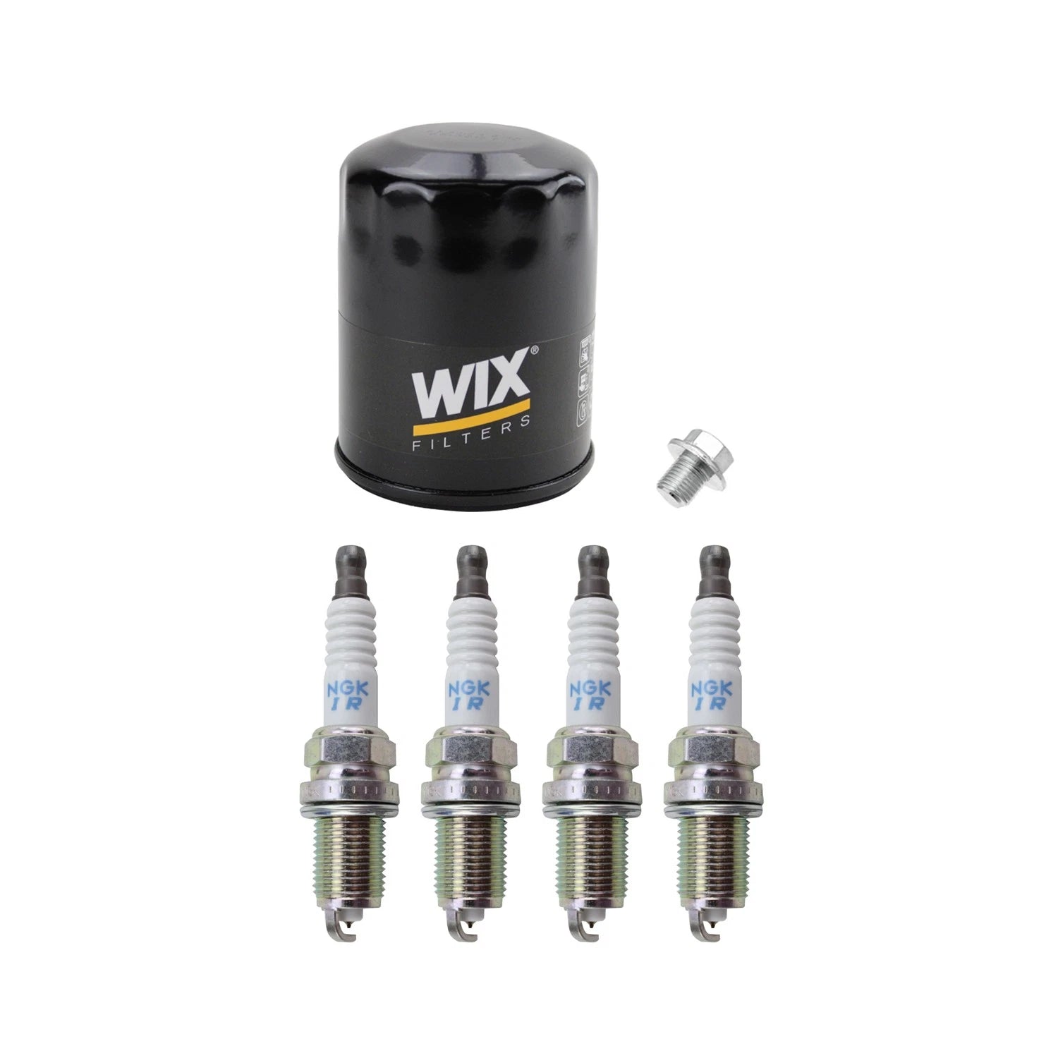 Wix Engine Oil Filter & NGK 4 Laser Iridium Spark Plugs for Matrix RAV4 (2003–2018)