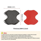 Set of 4 Carbon Fiber Door Handle Protector Film for Universal Vehicles