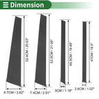 8 Pcs Door Pillar Window Trim for BMW X5 (2007-2013) Carbon Fiber Black