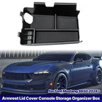 Armrest Lid Cover Console Storage Organizer Box for Ford Mustang (2024–2025)