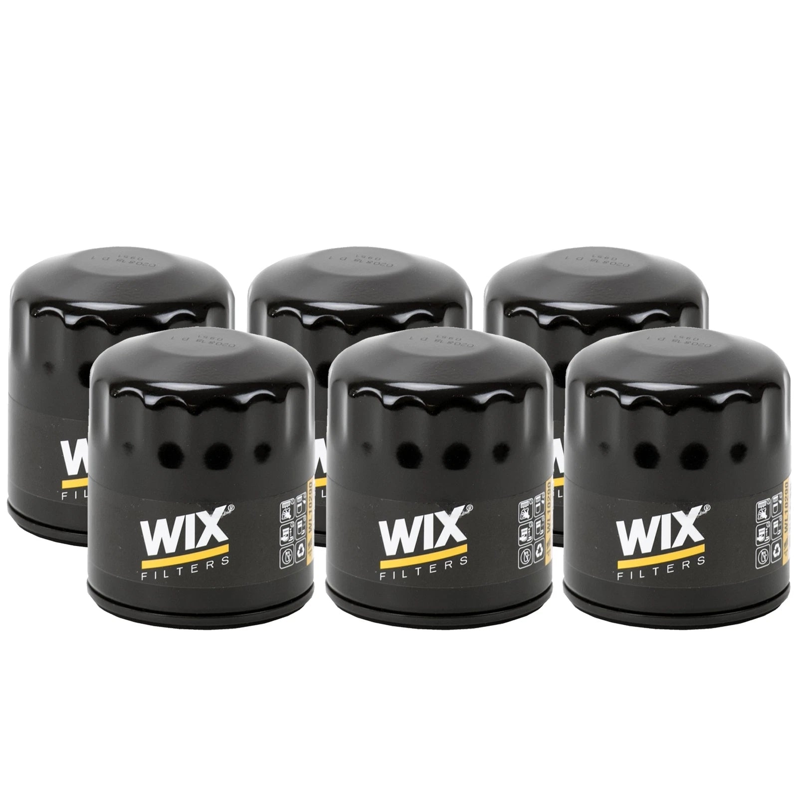 Set of 6 Engine Oil Filters for Buick Cadillac Chevrolet GMC (Police)