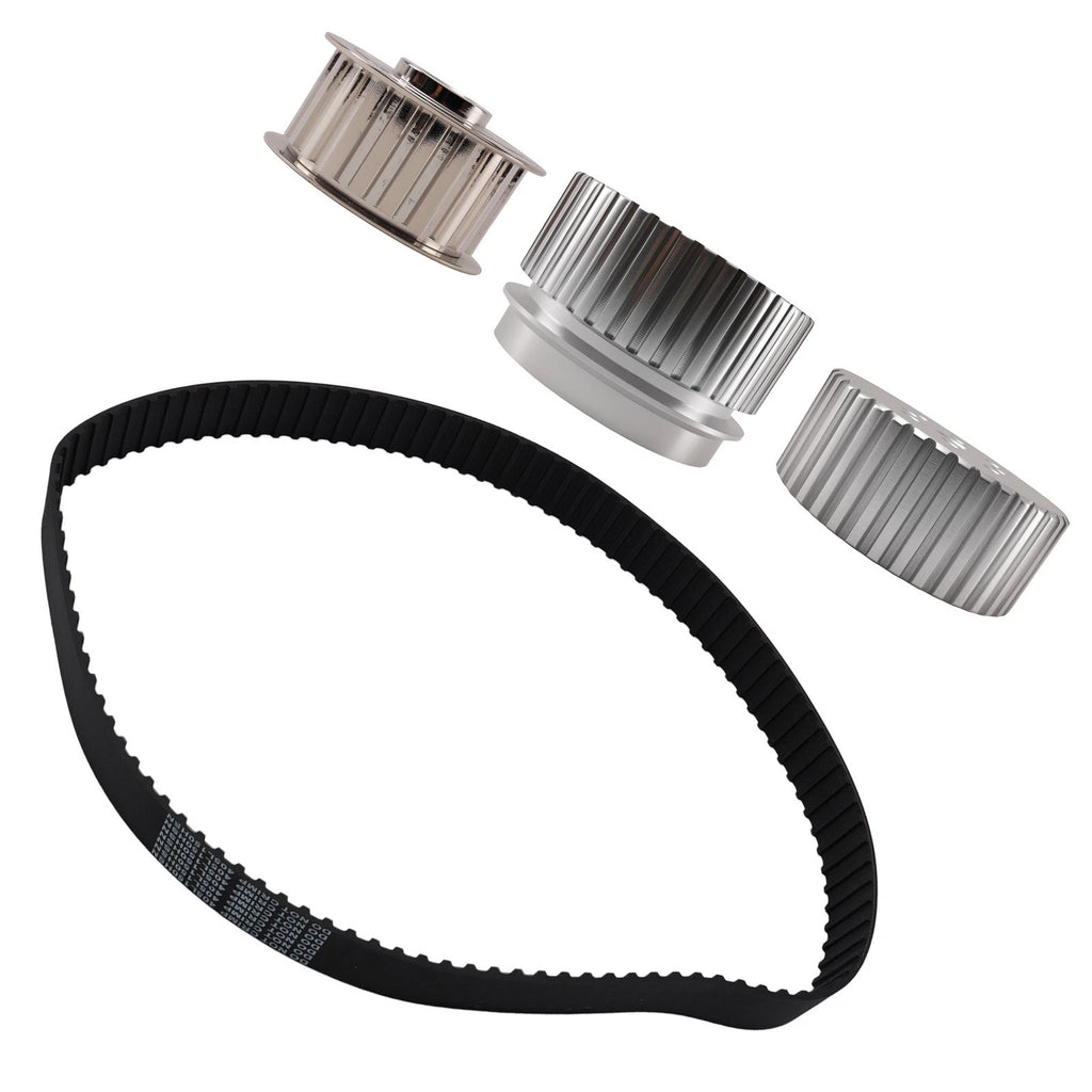 Aluminum Gilmer Belt Drive Pulley Kit for Ford Small Block (Full Set)