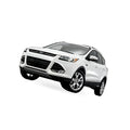 Headlight Lower Trim for Ford Escape 2013–2016 (Passenger Right)