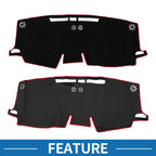 Dashboard Cover Mat for Toyota Sienna (2021–2024) Sun Protector Black Red