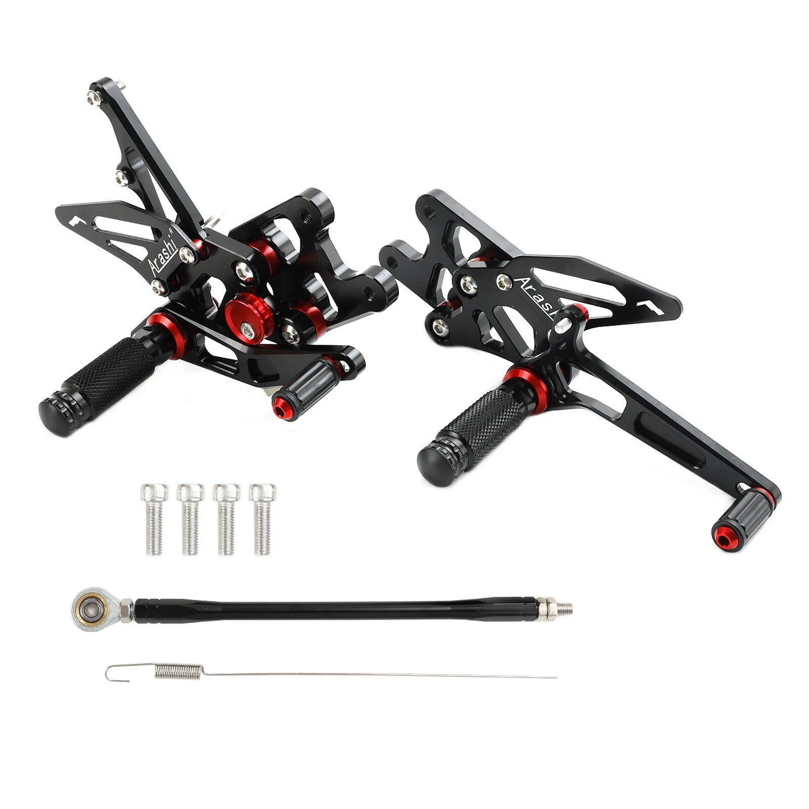 Adjustable Rearset for Suzuki GSX-R 1000 (2007–2008) - Aluminum Black