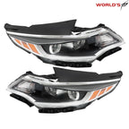 Set of 2 Halogen Headlights for Kia Optima (2016–2018) Chrome Housing