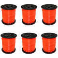6PK - 5lb .095" Square Red Trimmer Line for Echo, Stihl