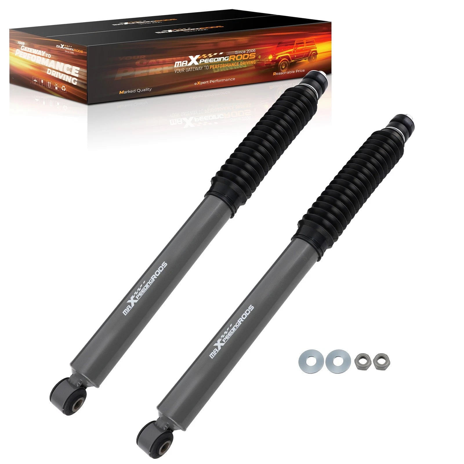 2X 4.5" Heavy Duty Front Shock Kit for Ford F250 F350 4WD (2005–2023)