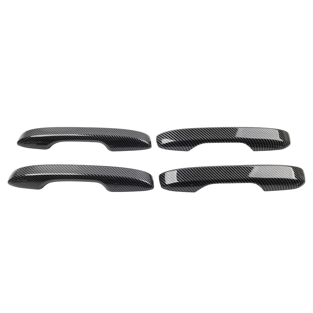 Set of 4 Outer Door Handle Cover Trim for Honda Civic (2022–2025) Carbon Fiber