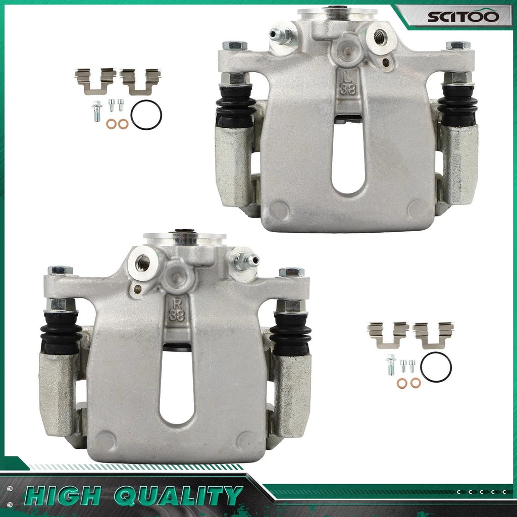 Rear Brake Calipers w/ Bracket for Volvo S80 S60 (2011–2016)